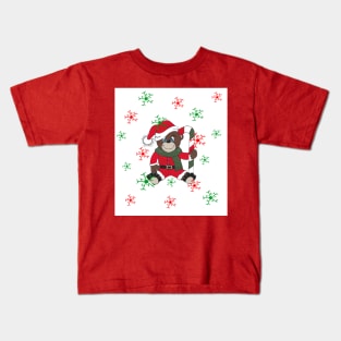 MERRY Christmas Teddy Bear Kids T-Shirt